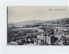 Postcard Panorama of the Port Genoa Italy picture
