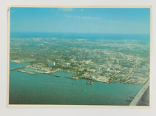 Panoramic Aerial View of Downtown and Marina Fort Myers Florida Postcard picture