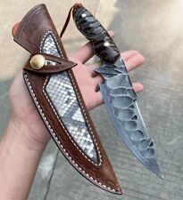 FIXED BLADE JAPANESE VG10 DAMASCUS STEEL HUNTING KNIFE TACTICAL KNIFE FULL TANG picture