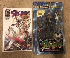 Spawn #9 1st Appearance Angela Todd McFarlane Image 1993 & Action Figure picture