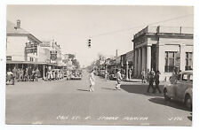 1940s RPPC Postcard of Street Scene in Starke Florida with Autos (2) picture