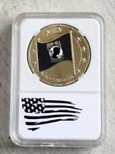 MEMORIAL DAY POW - MIA Not Forgotten Challenge Coin With Case picture