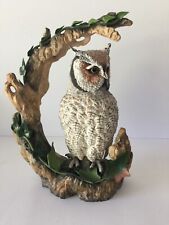 Very Rare Limited Edition Hand Painted and Signed Bohem White Faced Scoop Owl picture