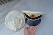 Original Chinese NAVY PLA Type 87 Officer Visor Hat  UNISSUED  + badge picture