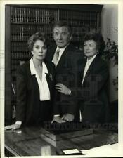1986 Press Photo Jean Simmons, Gene Barry, Barbara Hale in 