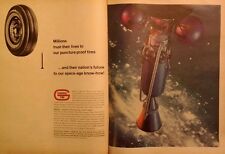 Vintage Ad General Tire - 21 x 14, Huge - Color, 1964, Retro Space NASA picture