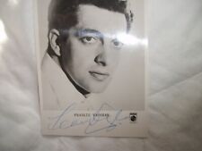FRANKIE VAUGHAN    SMALL SIGNED PHOTO picture