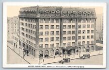 Postcard Hotel Bellevue Geary at Taylor Street San Francisco California picture
