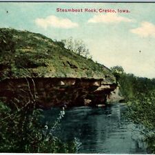 1908 Cresco, IA Steamboat Rock Postcard Farm Pocket City McGregor A47 picture