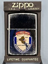 Vintage 1991 US Armed Forces Operation Desert Storm HP Chrome Zippo Lighter NEW picture