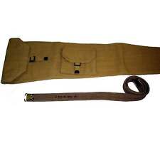 SMLE British WW2 P-1937 Enfield Rifle Khaki Carrying Case with Sling o209 picture