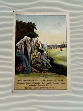 Vintage 1914 Bible  Picture Lesson Card Vol. 36 No.4 Christ Crucified picture