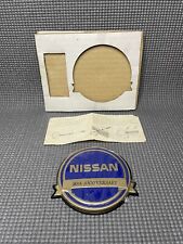 Vintage Nissan 50th Anniversary Badge Blue New Condition Badge Only picture