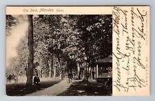 Meriden CT-Connecticut, City Park, Antique, Vintage c1905 Souvenir Postcard picture