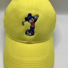 Yellow Nike Disney Dri Fit Golfing Mickey Mouse Cap picture