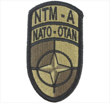 GENUINE U.S. ARMY PATCH: NATO TRAINING MISSION AFGHANISTAN - EMBROIDERED ON OCP picture