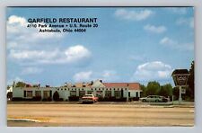 Ashtabula OH-Ohio, Garfield Restaurant, Antique Vintage Souvenir Postcard picture