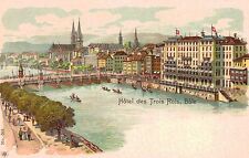 Basel,Switzerland,Hotel des Trois Rois,Canton Basel-Stadt,c.1898-1906 picture