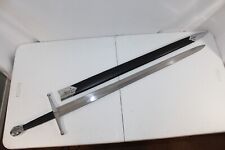 Medieval Style Battle Ready Full Tang Broadsword W/ Scabbard 46