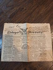 1820 Newspaper Newport Mercury picture