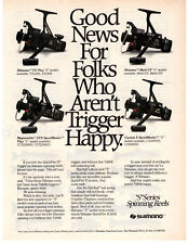 Shimano S Series Spinning Reels Fishing 1988 Vintage Print Ad Original Man Cave picture