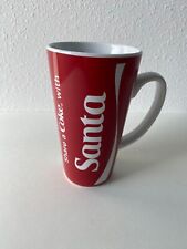Coca Cola Mug Share a Coke with Santa Tall Coffee Christmas Red and White 16oz picture