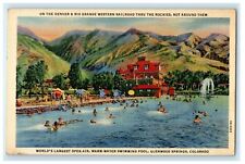 c1940s Warm Water, Glenwood Springs Colorado Co Unposted Postcard picture