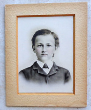 Circa 1905 Young Man EXCELLENT IMAGE 8 by 10 mat - Died at 14 and I'd picture