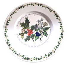 PORTMEIRION HOLLY AND THE IVY CHOP PLATE ROUND PLATTER 13 1/4