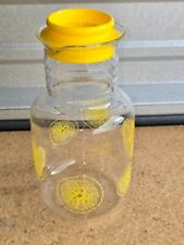 Pyrex Vintage 2 Qt Glass Lemonade Juice Pitcher water Carafe With Lid USA picture