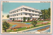 Postcard Miami Beach, Florida, Hotel Pierre, 1949 Linen A265 picture
