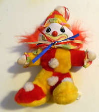 Vintage Nanco clown. Yellow and red stuffed plush picture