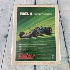 1971 Mallory Ignition Vintage Print Ad/Poster Promo Art Hot Rod Racing Car picture