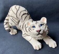 Playful White Tiger Cub Statue Figure picture