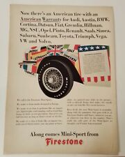 Firestone Mini Sport Tire Automobile Vintage Printed Advertisement Road & Track picture