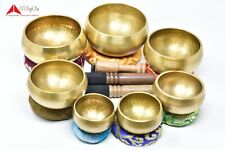 Set of 7pcs Tibetan Chakra, BeatenSinging Bowl-Hand Beaten Healing-Made in Nepal picture