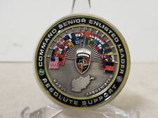 Command Senior Enlisted Leader Resolute Support Challenge Coin picture