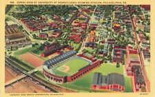 Postcard Aerial View University of Pennsylvania  Stadium Philadelphia PA picture