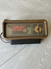 Vintage 1980s Miller High Life Register Topper Beer Clock Man Cave *READ* picture