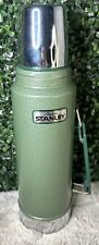 Stanley Aladdin Thermos A-944DH USA 1 Quart Vacuum Bottle Green Coffee Light Use picture