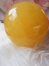 Yellow Calcite Natural Healing Crystal Large Sphere 6 Lb 3oz  picture