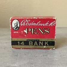 (28) R. ESTERBROOK & CO. #14 BANK PEN TIPS W/ BOX. UNUSED. Antique, NOS. picture