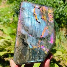 995g Rare Amazing Natural Purple Labradorite Quartz Crystal Specimen Healing picture