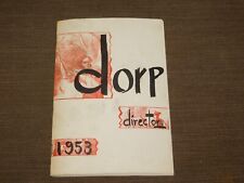 VINTAGE 1953 DORP DIRECTORY SCHENECTADY NY GUIDE BOOKLET picture