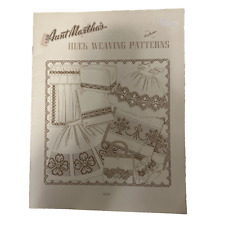 Vintage Swedish Weaving Huck Embroidery Designs Book Aunt Martha Leaflet picture