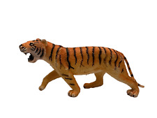 VINTAGE 1987 Tiger Toy Figure Hard Rubber 8” Rare Original Old Striped picture