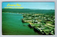 Monterey CA-California, Aerial Cannery Row, Antique, Vintage c1976 Postcard picture