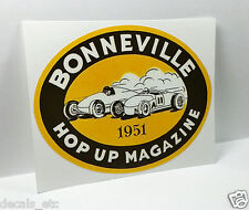 Bonneville 1951 Vintage Style DECAL, vinyl STICKER, rat rod, hot rod, racing picture