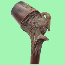 Antique pipe calumet trompe l'oeil Pelican XP, religious? XP + pelican picture