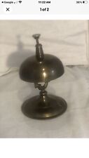 Hotel Front Desk Counter Service Solid Brass Bell 5 in.T Antique Vintage Old picture